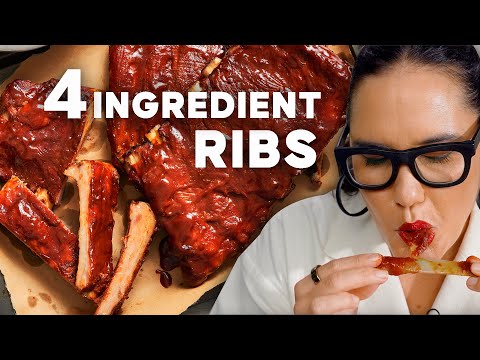 My EASIEST KOREAN Pork Ribs Ever! Just 4 Ingredients | Marion's Kitchen