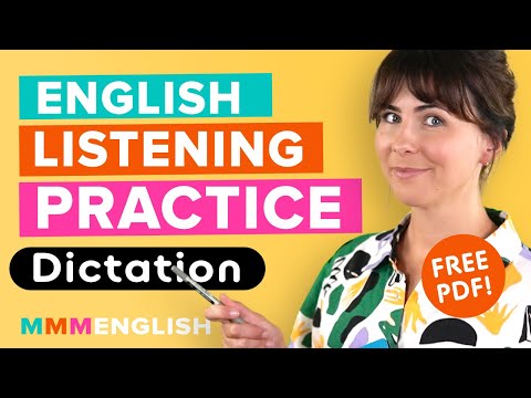 English Listening Practice | Story + Dictation