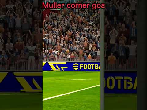 muller corner goal 👑 #pes2023 #football #footballgame #footballskills