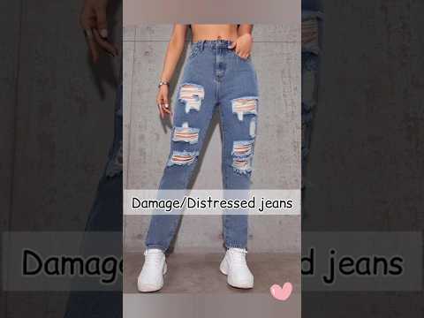 Different types of jeans with names for girls women ladies #shorts #youtubeshorts