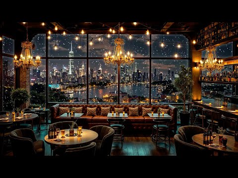 Saxophone Jazz Bar ~ Smooth Jazz Saxophone Instrumental ~ Soft Background Music in Cozy Bar Ambience