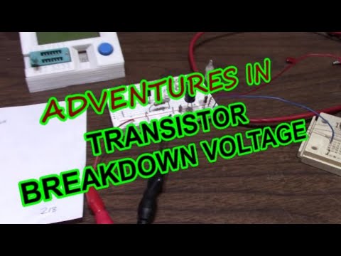 Transistor breakdown voltage demonstration