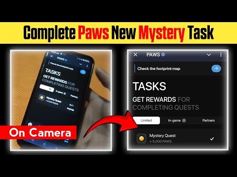 Paws New Task Mystery Quest | How To Complete Paws Mystery Quest Task | Paws Airdrop Mystery Quest