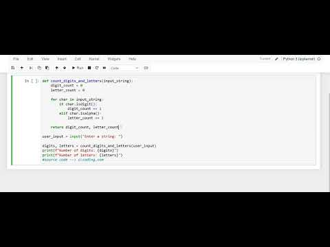 Day 75: Python Program to Count the Number of Digits and Letters in a String