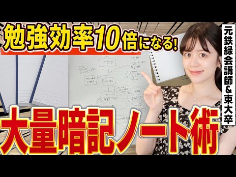 【東大理三現役合格】大量暗記が可能になる確実に覚えるノート術【元鉄緑会講師】