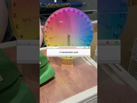 Custom Gradient Acrylic Clocks for OEM | Acrylic Sheet Innovation #acrylicclock #customacrylic