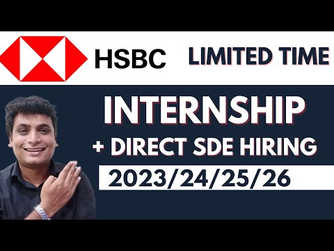 HSBC Internship Urgent Hiring ! 65,000 Rs Stipend 2023 2024 2025 2026 Batch Eligible