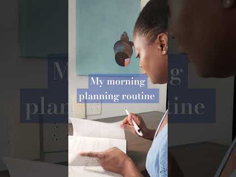 My Morning Planning Routine| #planwithme