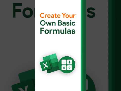 How to CREATE your own Basic Formulas [Quick Excel Tutorial]