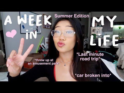 a summer vlog *last min road trip*