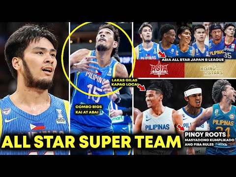 All Star! Gilas Super Dream Team. Kai Sotto Dwight Ramos AJ Edu Past at Present Gilas Players sa....