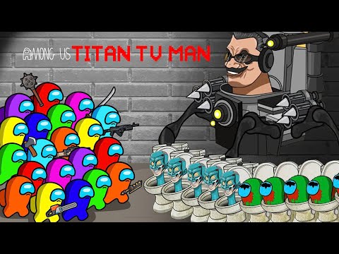 어몽어스 | Among Us Zombie vs. Skibidi Toilet 4 vs. TV Man Monster | Among Us Animation