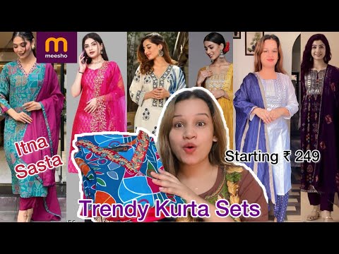 Meesho Daily Wear Kurta Set|Honest Meesho Kurta Set Review|Meesho Kurta Set Try-On Haul