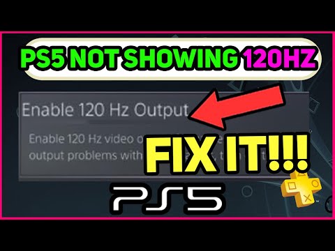 PS5 NOT SHOWING 120HZ FAST EASY FIX!