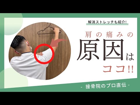 【肩の痛み〜荷物を持とうとしたとき〜】荷物を持とうとしたとき、脇を上げて棚の上の物を取ろうとしたときの痛みに対するストレッチ！｜接骨院のプロが教えるお家セルフケア｜テラピスト接骨院