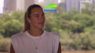 Aryna Sabalenka interview in Brisbane