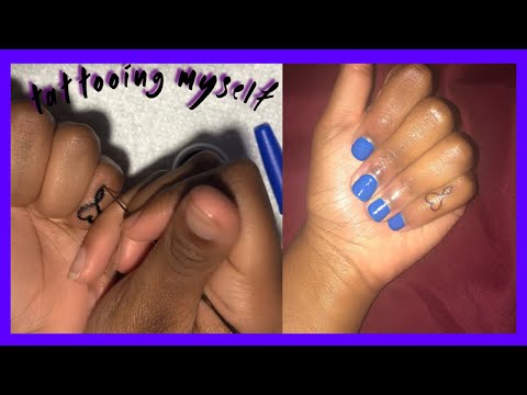 DIY | Stick and Poke Tattoo At Home || ImaniJaleah