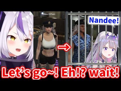 Laplus accidentally sends Bijou to prison【Hololive】