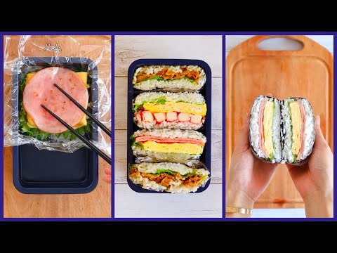 🍙 How to make Onigiri Bento 🍱 Easy Lunch Box