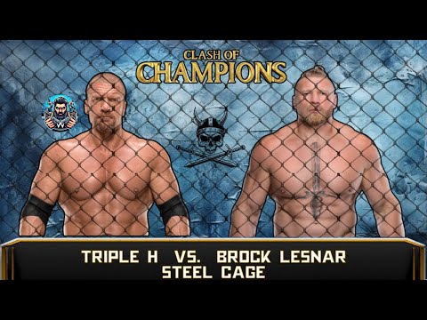 Full Match | Triple H vs Brock Lesnar | Steel Cage | WWE Clash of Champions