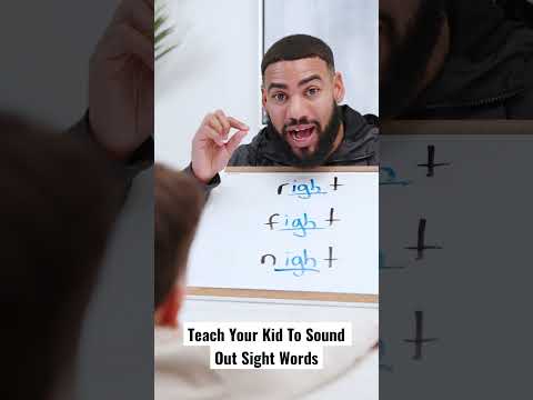 Teach Your Kid To Sound Out Sight Words #shorts #sightwords