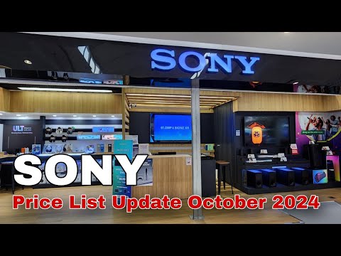 SONY Price List Update October 2024