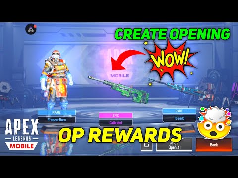 APEX LEGENDS MOBILE COMMON CREATE OPENING 😍| EPIC REWARD TRICKS | FREE SKINS TRICKS FOR APEX LEGEND