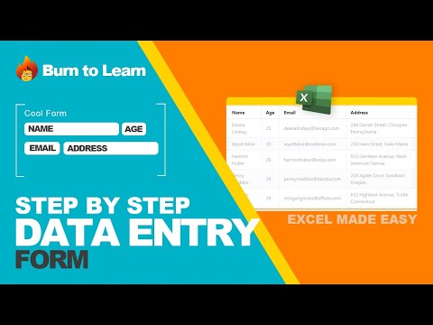 Very Easy Excel Data Entry Form [ + example ]