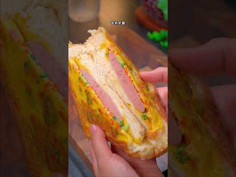 Beef Chicken Eggs Sandwich Spicy Delight #YouTubeShorts