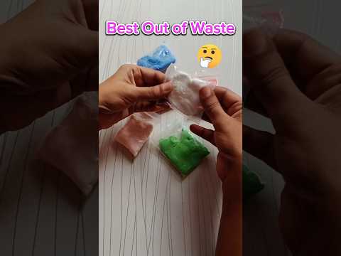 Renew your Dry Foam Clay/DIY Recycling of Dry Foam Clay/How to reuse Dry Foam Clay#shorts