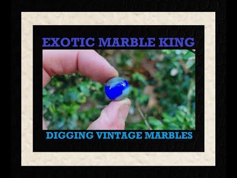 Town Dump Archaeology - Exotic Marble King - Antiques - Bottle Digging - Toys - Marbles - Christmas