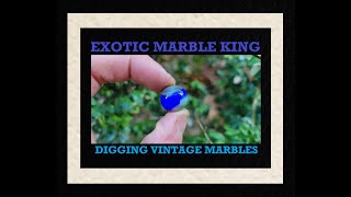 Town Dump Archaeology - Exotic Marble King - Antiques - Bottle Digging - Toys - Marbles - Christmas