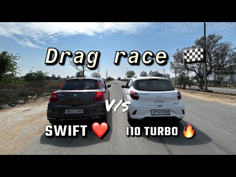 Swift vs i10 nios turbo drag race 🏁🔥 || turbo vs naturally aspirated ❤️