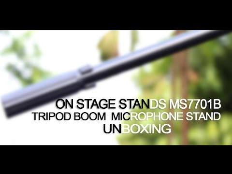 On Stage Stands MS7701B Tripod Boom Microphone Stand Unboxing