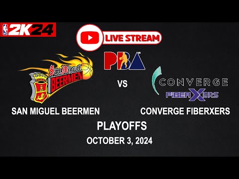 LIVE NOW! SAN MIGUEL BEERMEN vs CONVERGE FIBERXERS | PBA SEASON 49 | October 3, 2024 | CPU vs CPU