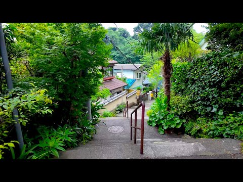 Evening walk in the seaside town of Kamakura. Secret back alleys. The beginning of summer【4K JAPAN】