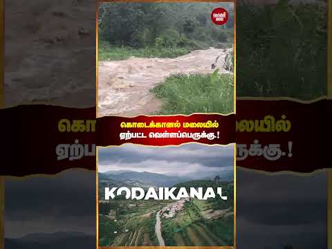 கொடைக்கானல் பள்ளங்கி கோம்பை மூங்கில்காடு அருகே ஆற்றில் திடீர் வெள்ளப்பெருக்கு