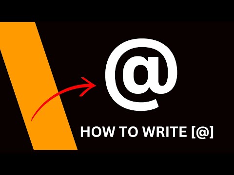 how to write [@] at in gmail