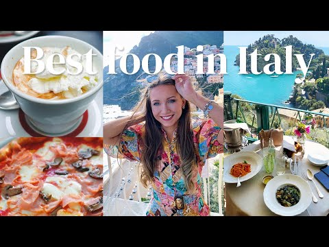 BEST FOOD SPOTS IN ITALY 🍕🍝: ROME, FLORENCE, AMALFI, LAKE COMO, PORTOFINO 🇮🇹