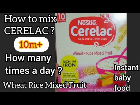 How To prepare Cerelac? wheat rice mixed fruit cerealc tamil/how to measure cerelac powder/ #shorts