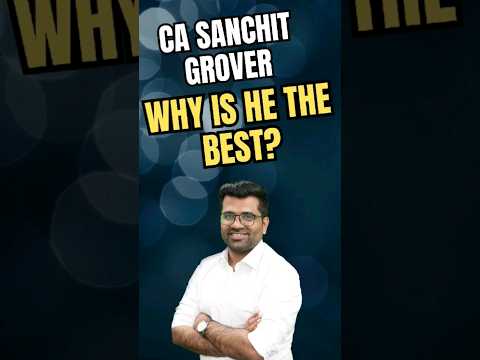 CA Sanchit Grover: The Master of Tax & Economics! Choose the right path- join AVJ Academy today!