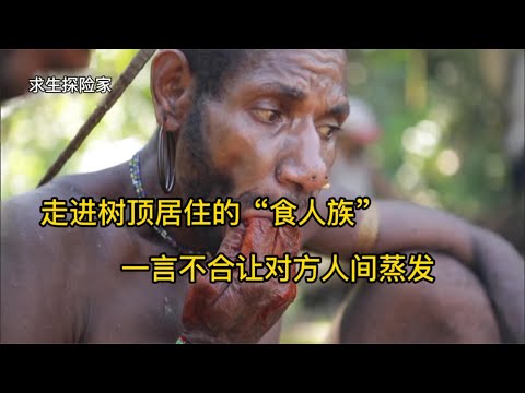 35米高树顶居住的食人族部落，一言不合就让对方人间蒸发，纪录片