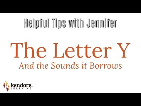 The Letter Y and the Sounds it Borrows