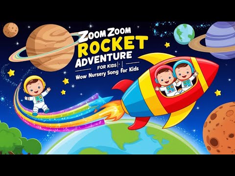 Zoom Zoom Rocket Adventure for Kids||Wow Babies||Nursery Song For Kids||#kidssongs