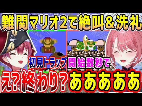 マリオ2で開始からいきなりやられたり、滑るルイージを使い面白いシーンを生み出すマリンとルイ姉w【ホロライブ 切り抜き】【鷹嶺ルイ 宝鐘マリン】