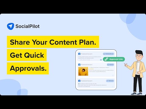 How To Share Content Calendar With Clients Directly for Approvals | SocialPilot