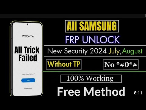 Samsung Frp Bypass 2024|Android 13/14 New Security 2024 July,August|100% Working September 5, 2024