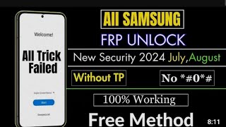 Samsung Frp Bypass 2024|Android 13/14 New Security 2024 July,August|100% Working September 5, 2024