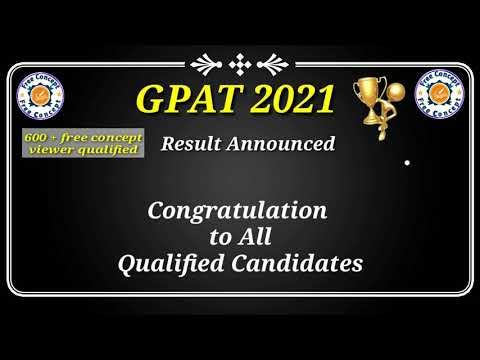 GPAT 2021 | GPAT Result 2021 | GPAT 2021 Cut off