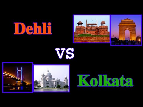 Dehli vs Kolkata city comparison #youtubeshortsvideo